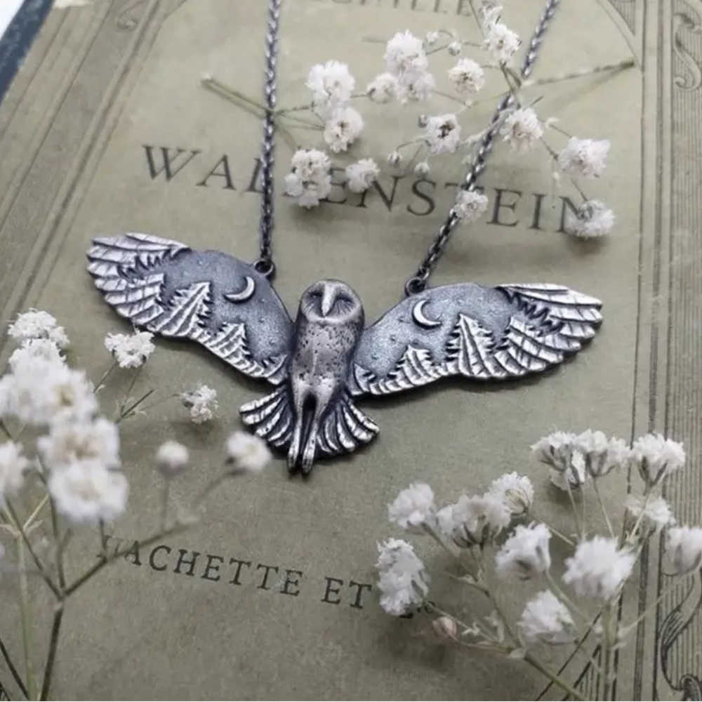 Owl Pendant Necklace - Picture 3 of 6